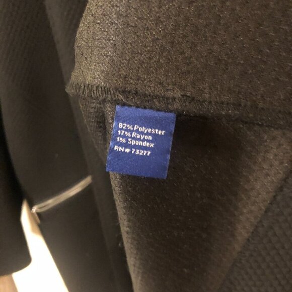 Apt. 9 black long-sleeve open-front blazer with zipper accented pockets size XXL - Picture 5 of 6